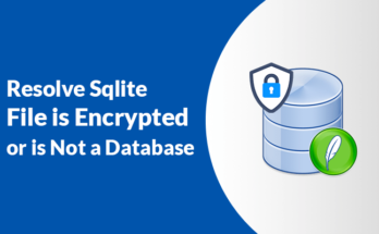 SQLite file is encrypted or is not a database